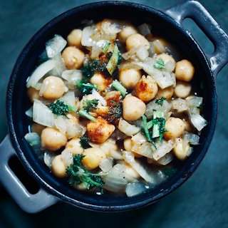 Garbanzos con espinacas